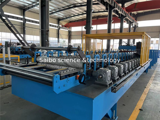 High Speed Tile Roll Forming Machine 10T Hydraulic Decoiler With Gear Box Drive