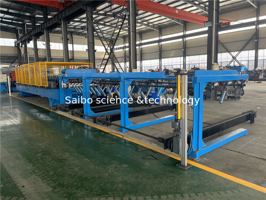 High Speed Tile Roll Forming Machine 10T Hydraulic Decoiler With Gear Box Drive